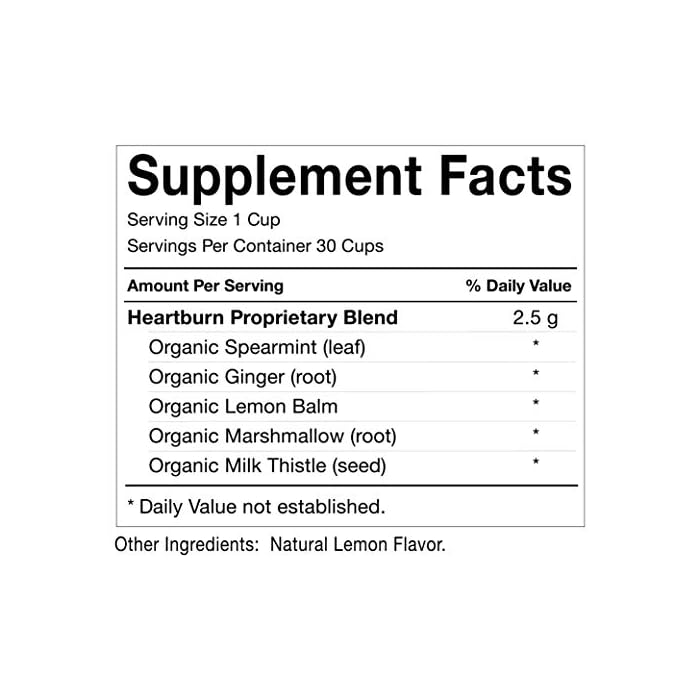 Pink Stork Heartburn Tea Lemon Mint, 100 Organic, Heartburn Pregnancy