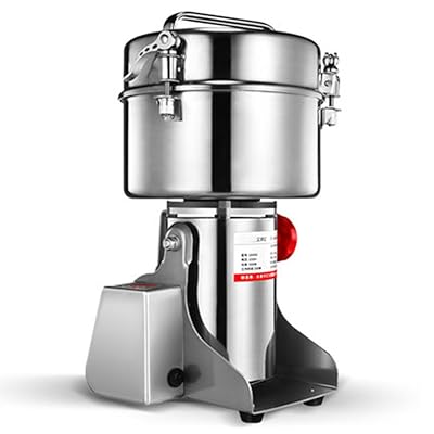 CGOLDENWALL LED Display 2500g Commercial Electric Grain Grinder Mill Ultra-fine Powder Grinding Machine Chinese medicine Spice Herb Grinder Pulverizer Food Grade Stainless Steel CE approved