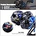 Sougayilang Baitcasting Fishing Reel 7.0:1 Gear - Low Profile Carbon Fiber Drag 9+1 Bearing Dual Magnetic Brakes Fishing Reels