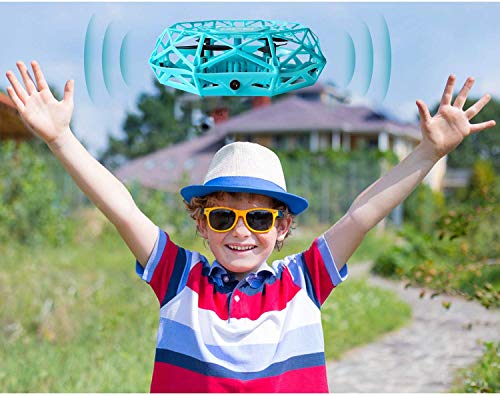 Hand Controlled Drone, Supkiir Mini Drone for Kids or Adults, Easy Indoor Helicopter Toy with 360°Rotating, LED Light, Auto-Sense Obstacles Flying Ball Drone for Boys and Girls...