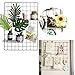 Wire Grid Panel, Multifunction Photo Wall Decor Dispaly Vinyl Dipped Organizer for Home Decor Dorm Decoration 25.6