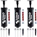 The Friendly Swede Ball Pump for Sports Balls — Hand Air Pump Including Needles and Nozzles; Suitable for Basketball, Soccer, Volleyball; Built-in Needle Storage & Flexible Hose - Black 3-Pack