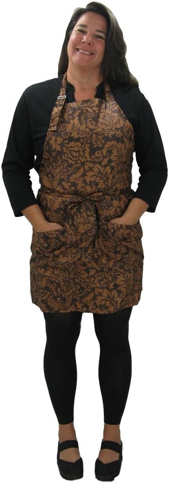 Hair Salon Apron for Women in Upscale Fleur De Lys Is Elegant and Has a Water Resist Finish