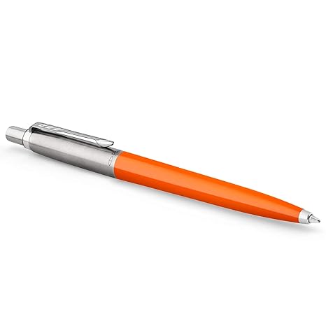 Parker Jotter Originals Collection-Kugelschreiber, orangefarbene Oberfläche im Retrolook der 90er-Jahre, mittelfeine Schreibs