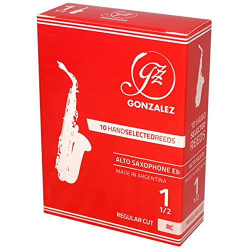 Gonzalez Alto Saxophone Reeds, Regular Cut (RC) (2 1/2)