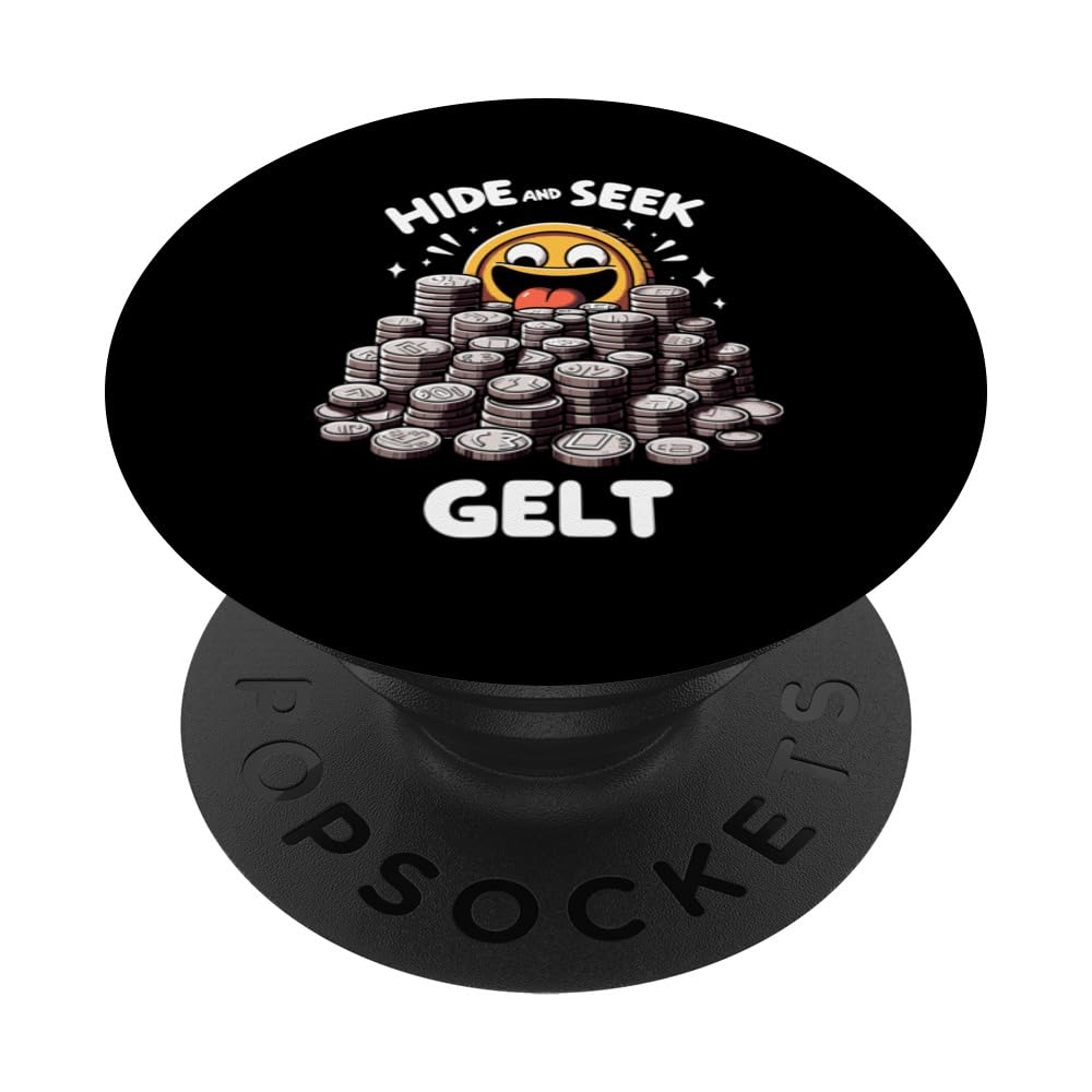 Funny Jewish Hide And Seek Gelt Coins Hanukkah Money PopSockets Swappable PopGrip