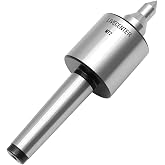 MT2 Live Center 2MT 60 Degree Morse Taper 2 Live Center 220 LB Load Capacity Precision 0.000197'' CNC Long Spindle Lathe Tool