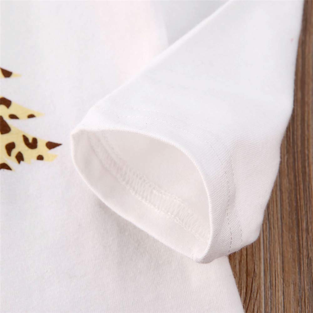 Christmas Toddler Baby Girl Matching Outfit Long Sleeve Ruffle Romper T Shirt+Plaid Skirt Outfits Sister Clothing Sets - Image 7