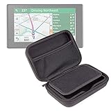 Exclusive 5-inch Hard Shell EVA Case in Matte Black for the Garmin DriveAssist 50LMT | DriveLuxe 50LMT HD | DriveSmart 50LMT Satnavs - by DURAGADGET