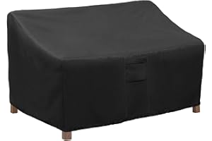 Taufey Heavy Duty Patio Bench Loveseat Cover, 60" L x 34" D x 30" H 100% Waterproof Outdoor Sofa Cover, Lawn Patio Furniture 
