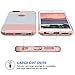 ULAK iPhone 6 Plus Case, iPhone 6S Plus Case, Slim Dual Layer Protection Scratch Resistant Hard Back Cover Shockproof TPU Bumper Case for Apple iPhone 6/6S Plus 5.5 inch-Minimal Rose Gold