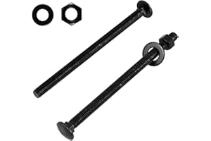 CNQLIS 1/2 Inch x 8 Inch Carriage Bolt Kit – Complete Hardware Set for DIY Projects– Includes 12 Bolts, 12 Washers, 12 Nuts +