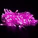 Valuetom 304 LED Curtain Lights Fairy String Twinkle Lighting for Party Wedding Home Garden Decoration 9.8Ft*9.8Ft (Pink)