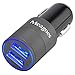 Meagoes Fast USB Car Charger Adapter (4.8A/24W), with Dual Smart Ports Compatible Apple Iphone X/8/Plus/7/6s, Ipad Pro/Mini, Samsung Galaxy S9/S9+/S8/S8+/S7/S6/Note 9/8, LG, HTC, Google, Moto and More
