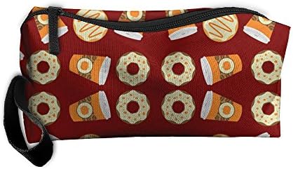 Pumpkin Spice Latte Coffee Zippered Pencil Case, Makeup Bag, Organizer Holder 3D Printed Travel Toiletry Bag