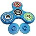 KoolBands Tri Color Ceramic EDC Hand Finger Spinner Fidget Spinner Hand Toy Stress Reducer Focus Toy Relieves ADD, ADHD Anxiety And Boredom Guarantee 1 min Spin Time (Baby Blue)