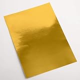 Italian Options Mirror Cardstock Paper 250gsm Gold A4 10 Sheets