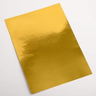 Italian Options Mirror Cardstock Paper 250gsm Gold A4 10 Sheets