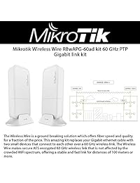 Mikrotik inalámbrico alambre rbwapg 60ad Kit 60 GHz inalámbrico enlace 1 Gbit dúplex completo enlace