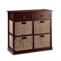 Southern Enterprises Kenton 4-Basket Storage Chest, Brown