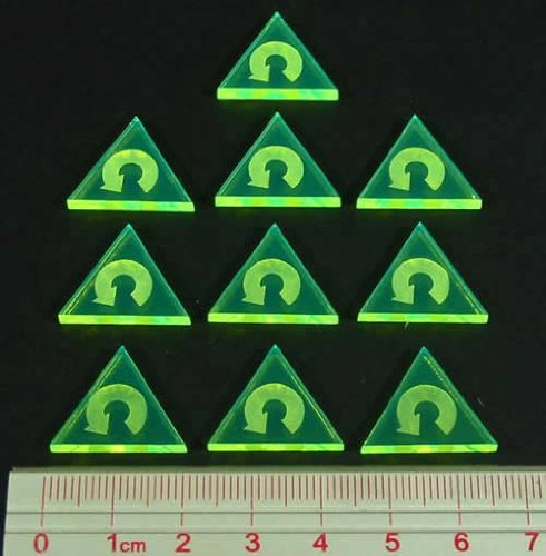 Litko Game Accessories TS413-FGR Space Fighter44; Barrel Roll Tokens Count 10