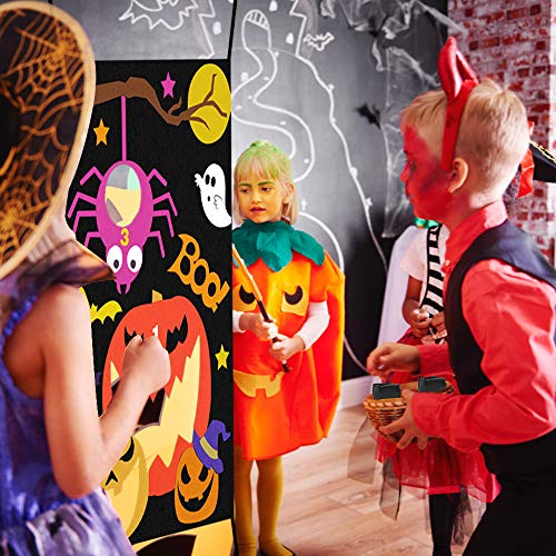 Verkstar Halloween Party Games All Ages Kids Throwing Felt Sandbags Hanging Games with 3 Bean Bags,Halloween Decoration Indoor Outdoor Activity for Party, Carnival,Birthday Christmas Parties