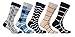 Socks n Socks-Men's 5-pair Luxury Fun Cool Cotton Colorful Dress Socks Gift Box