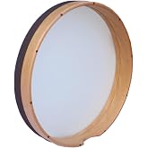 Professional Bendir Drum, Wood Frame with Fiber Skin Head, Tunable Percussion Instrument FTB-4 (16" (40 cm))