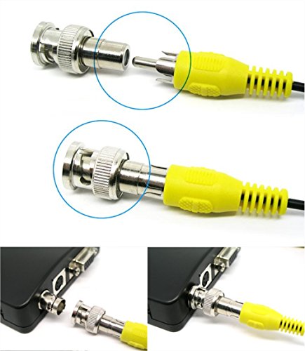 Hosyl RCA Female Jack to BNC Male Plug Adapters Pack of 10