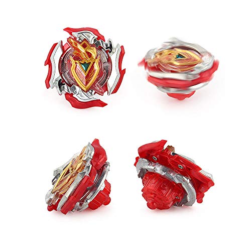 Kids Burst Battle Bey Spinning Gyro Tops B-105 Z Achilles.11.Xt with Grip Left Right Launcher Starter Set