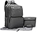 SoHo diaper bag backpack Ultimate System 5 pieces nappy tote bag for baby mom dad stylish insulated unisex multifunction large capacity durable includes changing pad stroller straps Charcoal