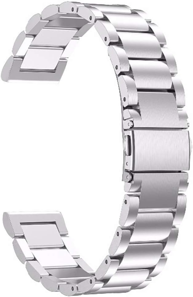 Finelylove Stainless Steel Band Compatible with AMAZFIT GTR Smart Watch 47mm, Fashion Metal Wristband Wrist Strap for AMAZFIT GTR Smart Watch 47mm