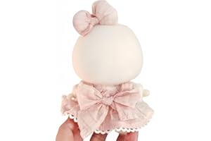 TOARGONA Doll Clothes Compatible with Labubu 15cm & 17cm Fashion Outfit Set 2 Pieces Made for Labubu Accessories Dress Up Skirt for La bubu (Pink)