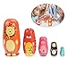 TOYMYTOY Nesting Dolls Five Cute Russian Dolls Toy Gift