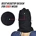 USHAKE Fleece Balaclava Women Ski Face Mask for Winter Under Armour Face Warmer for Womens Black