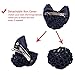 6 Pack Two-Way Bowknot Decor Snood Net Barrette Hair Clip Bun Cover Valentine's Day Women Day Gifts