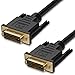 DVI Cable 10FT, Fosmon DVI to DVI (18+1 Pin) DVI-D Single Link Male to Male Cord, Gold Plated High Resolution Digital Video Monitor Cable - Black