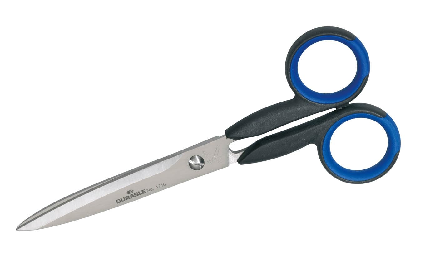 Durable 171601 Universal Scissors 15 cm (6 Inch) Black / Blue
