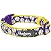 Blueberry Pet Soft & Comfy Loving Daisy Prints Padded Adjustable Dog Collar, Large, Neck 18