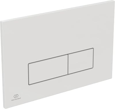 Ideal Standard Oleas Toilet Flush Plate Dual Flush Mechanical White Square