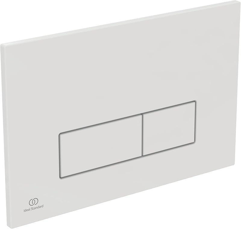Ideal Standard Oleas Toilet Flush Plate Dual Flush Mechanical White Square