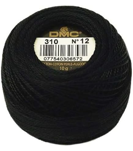 Hilo De Algodón Perlé DMC Tamaño 5 - Color 910, 100% Algodón, Ideal Para Bordado Y Manualidades