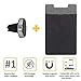 CardNinja RFID Blocking Ultra-slim Self Adhesive Credit Card Wallet for Smartphones with Universal Magnetic Car Vent Mount Combo Pack, Black