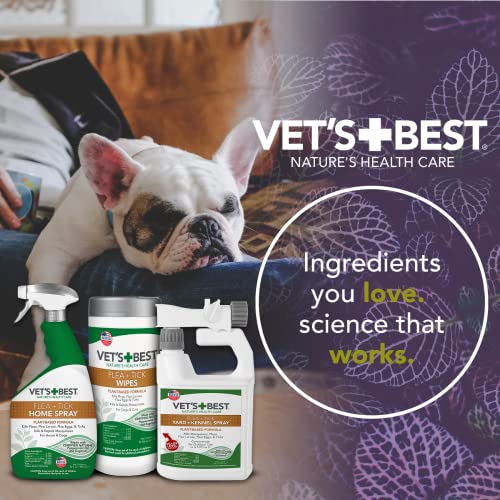 Vet's Best Flea and Tick Wipes for Dogs and Cats Flea Treatment for