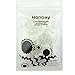 Honbay 25Pcs Spiral Bead Cage Charms Pendants Findings for Max 18mm Beads (Silver)