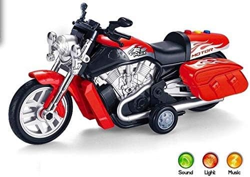 Forever Kidzz Kid Motor Bike Model Great Child Educational Toys Plastic diecast Pull Back Motorcycle Vehicle Toys Gifts with Light and Music
