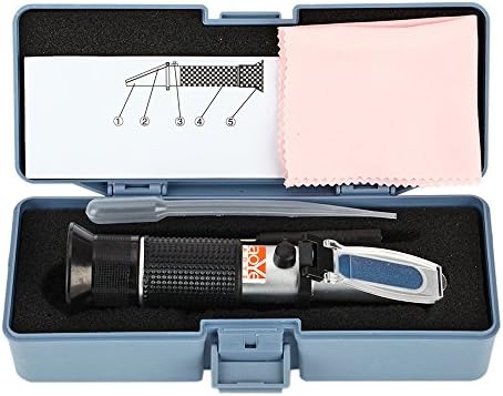 LAOYE Antifreeze Refractometer Ethylene Glycol Refractometer for Frost Protection - Antifreeze/Battery Acid/Screenwash/AdBlue