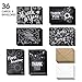 Barcaloo 36 Blank Thank You Cards - Bulk 4x6 Cute Chalkboard Cards with Envelopes for Men & Women