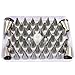 NIKOCAKE 52pcs Cake Decorating Set, Stainless Steel Icing Piping Tips, 2 Flowers Nails, Coupler, Cleaning Brush and Storage Case for Beginners and Professionals, Use For Decoration Cupcakes, Fondants