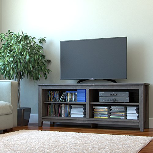 Ryan Rove Mission 58” Modern Wood Storage TV Stand Console Entertainment Center in Ash Grey